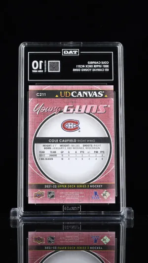 Cole Caufield 2021 Upper Deck Ud Canvas Young Guns #C211 back