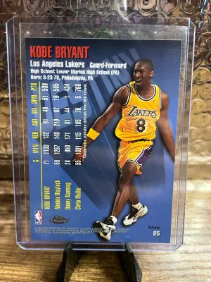 1998 Topps Chrome Kobe Bryant Destiny Refractor back
