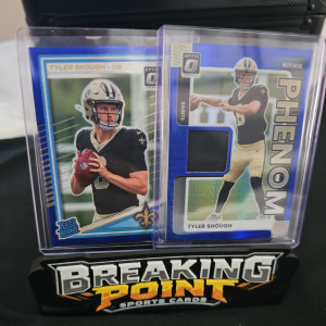 Tyler Shough Rookie Combo! front