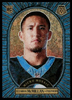 2025 Panini Mosaic #23 Tetairoa McMillan Micro Mosaic front