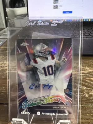 2024 Topps Chrome #FSA-DM Drake Maye Future Stars Autographs front