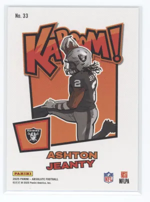 2025 Panini Absolute Football Kaboom! Ashton Jeanty #33 RC back