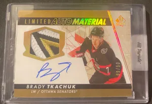 Brady Tkachuk Limited Auto Material /50 front