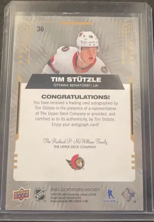 Tim Stutzle Stature Auto back