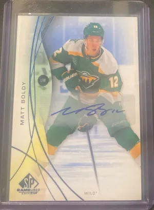 Matt Boldy SP Game Used Auto front