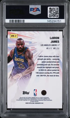 2025 Topps Power Players Lebron James Power Players-Holo Foil back