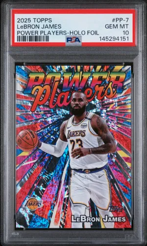 2025 Topps Power Players Lebron James Power Players-Holo Foil front