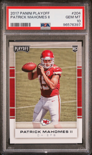 2017 Panini Playoff Patrick Mahomes Ii front