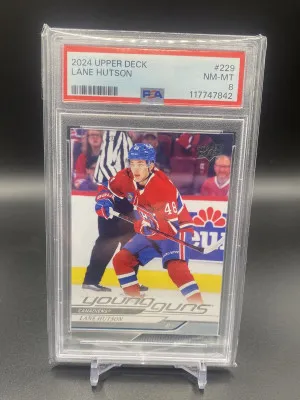 Lane Hutson Young Guns Upper Deck Series 1 24-25 front