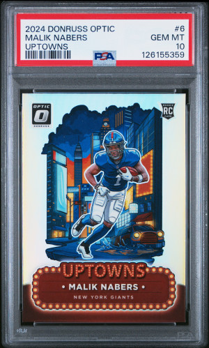 2024 Panini Donruss Optic Uptowns Malik Nabers front