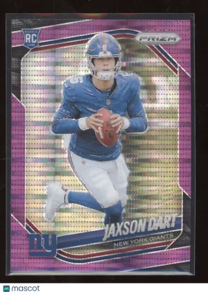 2025 Panini Prizm Football Jaxson Dart #332 Purple Pulsar RC front