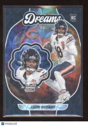 2024 Panini Contenders Optic Dreams Caleb Williams #D-CWS Black Scope 04/25 RC front