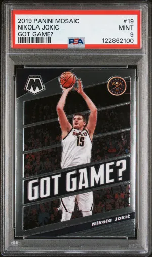 2019 Panini Mosaic Got Game? Nikola Jokic Got Game? front