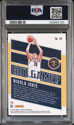 2019 Panini Mosaic Got Game? Nikola Jokic Got Game? back