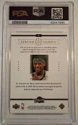 2003 Upper Deck Lebron James Box Set Lebron James Box Set back