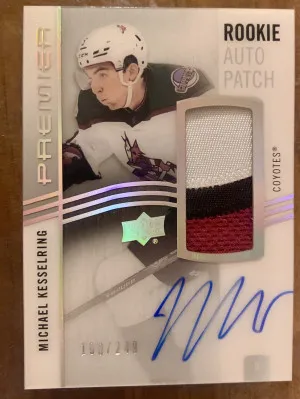 2023-24 Premier Michael Kesselring Rookie Patch Auto /249 front