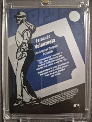 2004 Topps Fernando Valenzuela Game Used Bat!!! back