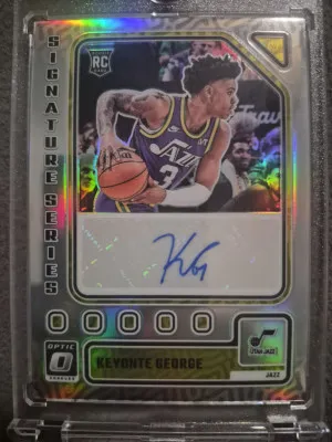 2023-24 Panini Optic Keyonte George Rookie Auto!! front