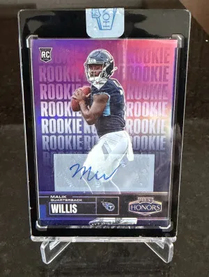 Malik Willis [Signature] #64 2022 Panini Honors /15 front