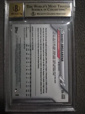 2020 Topps Chrome Randy Arozarena Rookie Auto!! back