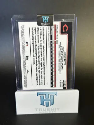 2025 Topps Chrome Update Sapphire Chase Petty #US97 Blue Refractor RC back