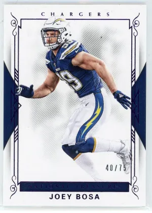 2017 National Treasures #56 Joey Bosa Purple 40/75 front