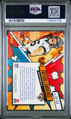 2024 Panini Absolute Explosive Trevor Lawrence PSA 9!! back