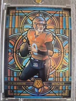 2025 Panini Stained Glass Joe Burrow!! front