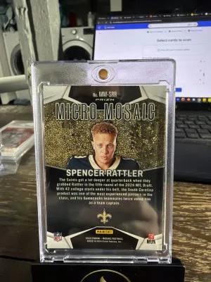 2024 Panini Mosaic #MM-SRR Spencer Rattler Micro Mosaic back