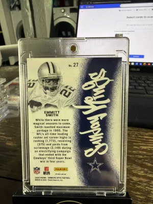 2025 Donruss Optic #27 Emmitt Smith Sunday Kings back