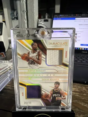 2024-25 Panini Immaculate #IDM-KDB Kevin Durant / Devin Booker Dual Mem #/99 front