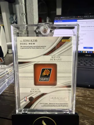 2024-25 Panini Immaculate #IDM-KDB Kevin Durant / Devin Booker Dual Mem #/99 back