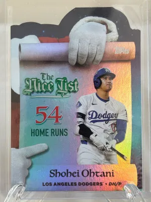 Shohei Ohtani MNL-1 2025 Topps Holiday Nice List front