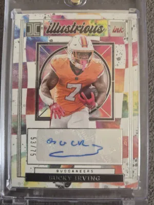 2025 Panini Illustrious Bucky Irving Rookie Auto 53/75!! front