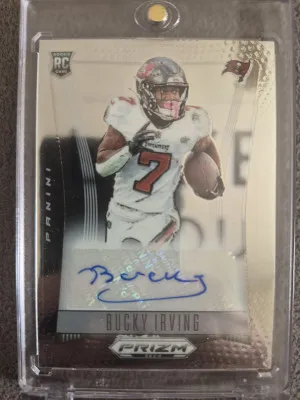 2024 Panini Prizm Bucky Irving Rookie Auto!! front