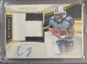 2025 Immaculate Chris Johnson Patch Auto 20/99!! front