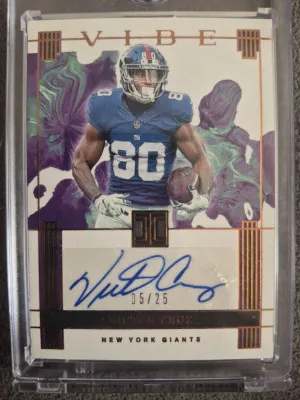 2025 Panini Impeccable Victor Cruz Auto 05/25!! front