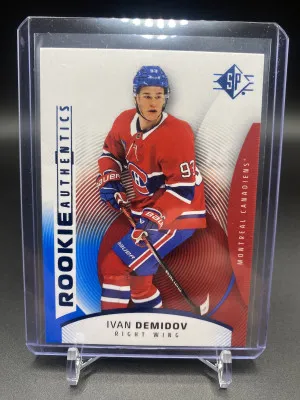 Ivan Demidov 2025-26 Upper Deck SP Rookie Authentics Blue front