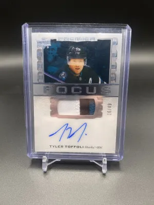 Tyler Toffoli Premier Focus Auto Patch /49 2024-25 front