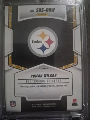 2025 Panini Showtime Rowan Wilson Auto!! back