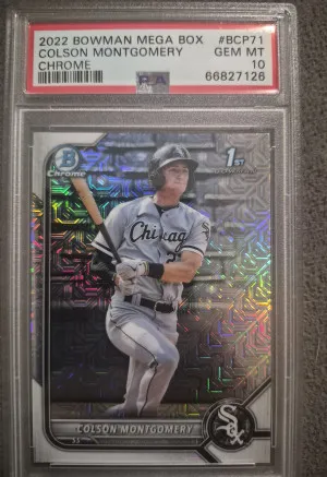 2022 Bowman Mega Box Chrome Colson Montgomery Chrome front