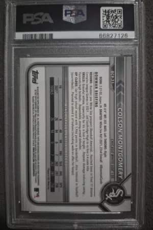 2022 Bowman Mega Box Chrome Colson Montgomery Chrome back