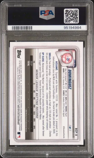 2020 Bowman Chrome Mega Box Jasson Dominguez Mega Box back