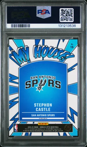 2024 Panini Donruss Optic My House Stephon Castle My House-Purple Shimmer back