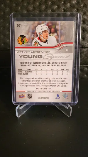 Artyom Levshunov Young Guns Silver Outburst back