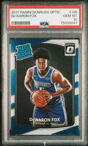 2017 Panini Donruss Optic De'aaron Fox front