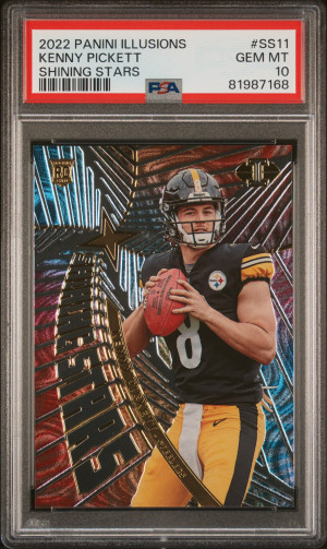 2022 Panini Illusions Shining Stars Kenny Pickett Shining Stars front