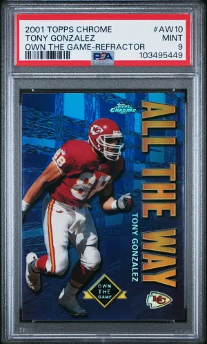 2001 Topps Chrome Own The Game Tony Gonzalez Own The Game-Refractor front