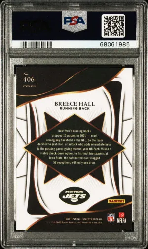 2021 Panini Select Breece Hall back