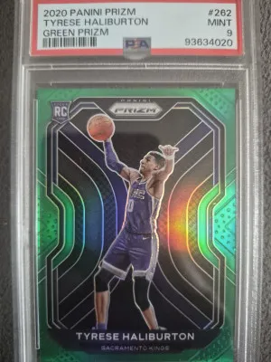 2020 Panini Prizm Tyrese Haliburton Green Prizm front